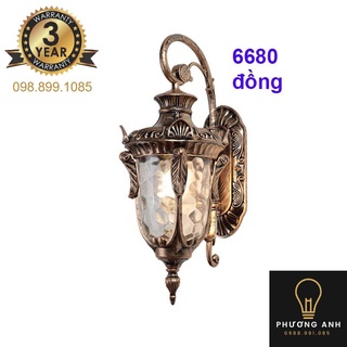 Đèn tường đồng trang trí nội ngoại thất, mảng tường ,gắn cột sang trọng mã 6680 - Đèn Phương Anh
