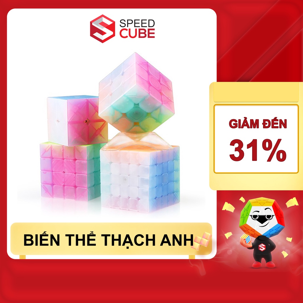 Rubik Biến Thể Thạch Anh Jelly Color 2x2 3x3 4x4 5x5 Chính Hãng QiYi - Shop Speed Cube