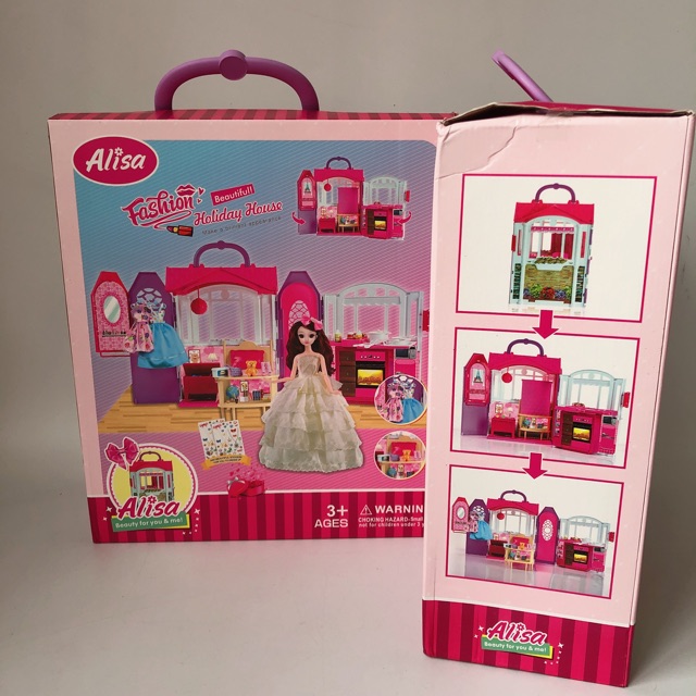 Tủ quần áo búp bê Alisa cho bé gái(boy&amp;girl)