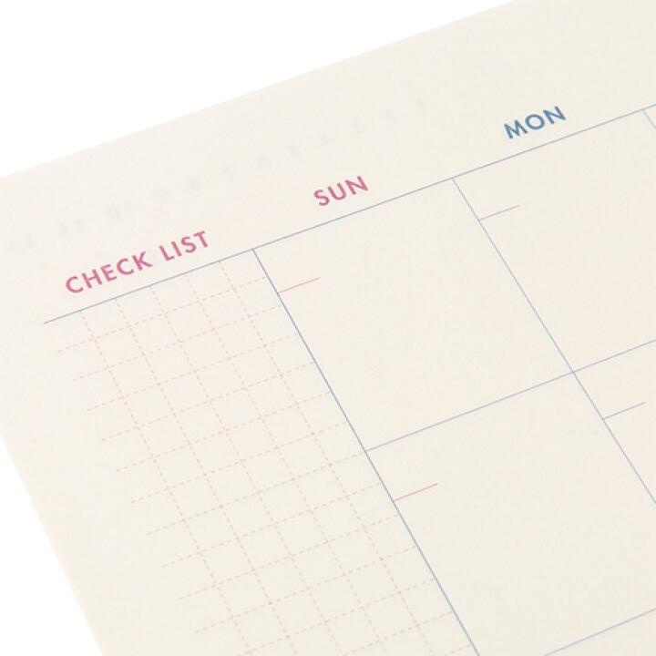 Tập Giấy Đóng Nhật Ký ARTBOX Hàn Quốc Lập kế Hoạch Hàng Ngày,Tuần, Tháng