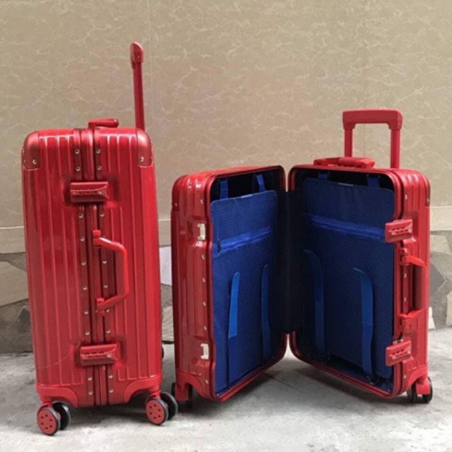 Vali khoá sập khung nhôm RMW size20". HÀNG LÓT XANH CHUẨN VÍP 1:1. tặng kèm áo chùm vali