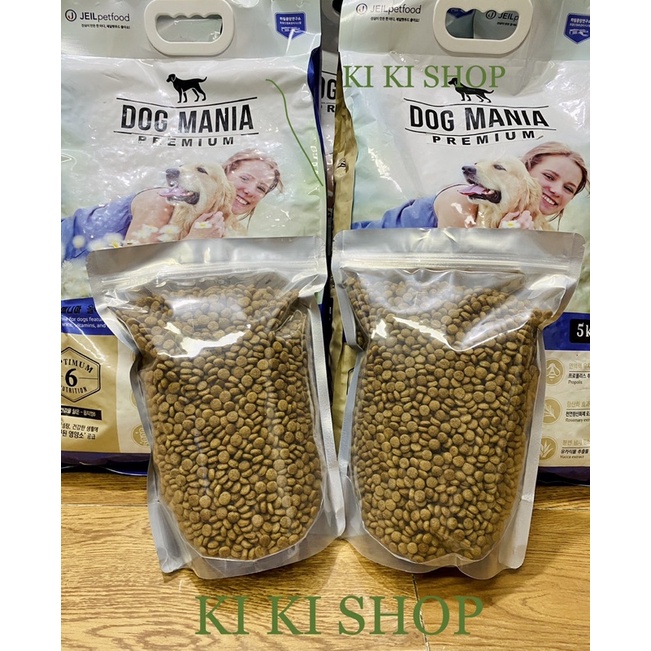 [GIÁ RẺ BẤT NGỜ] [GOI THU] Thức ăn hạt cho chó trên 1 tuổi DOG MANIA 1kg- giảm mùi hôi của phân, nguyên liệu cao cấp