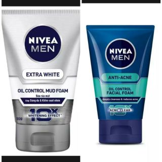 Sữa rửa mặt NIVEA MEN 100g ngăn ngừa mụn