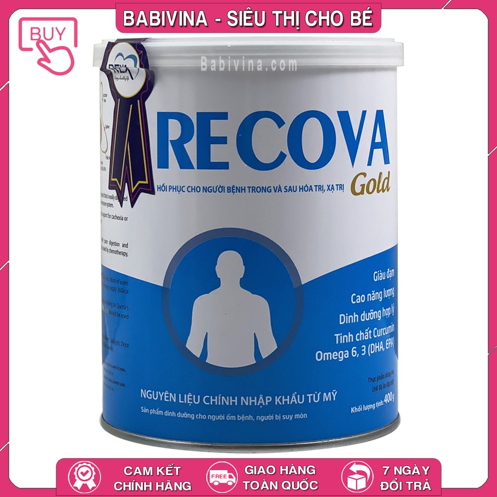 [CHÍNH HÃNG] Sữa Bột RECOVA Gold 400g (RECOVA 400G) | Người Bệnh Ung Thư | Date Mới Nhất, Giá Tốt Nhất