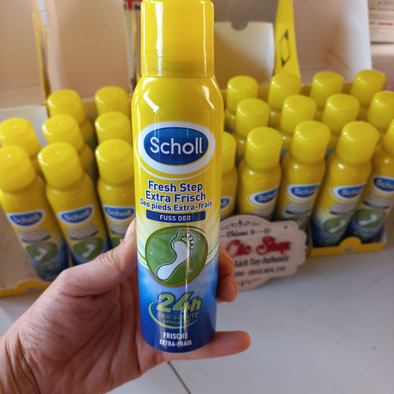 Xịt Khử Mùi Hôi Chân và Giầy Scholl 150ml [HÀNG ĐỨC]