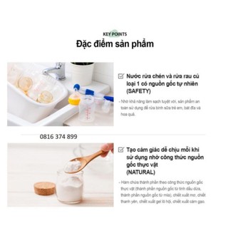 [ RẺ VÔ ĐỊCH ]NƯỚC RỬA CHÉN VÀ RỬA RAU CỦ ĐẬM ĐẶC GCOOP [ MADE IN HÀN QUỐC ]