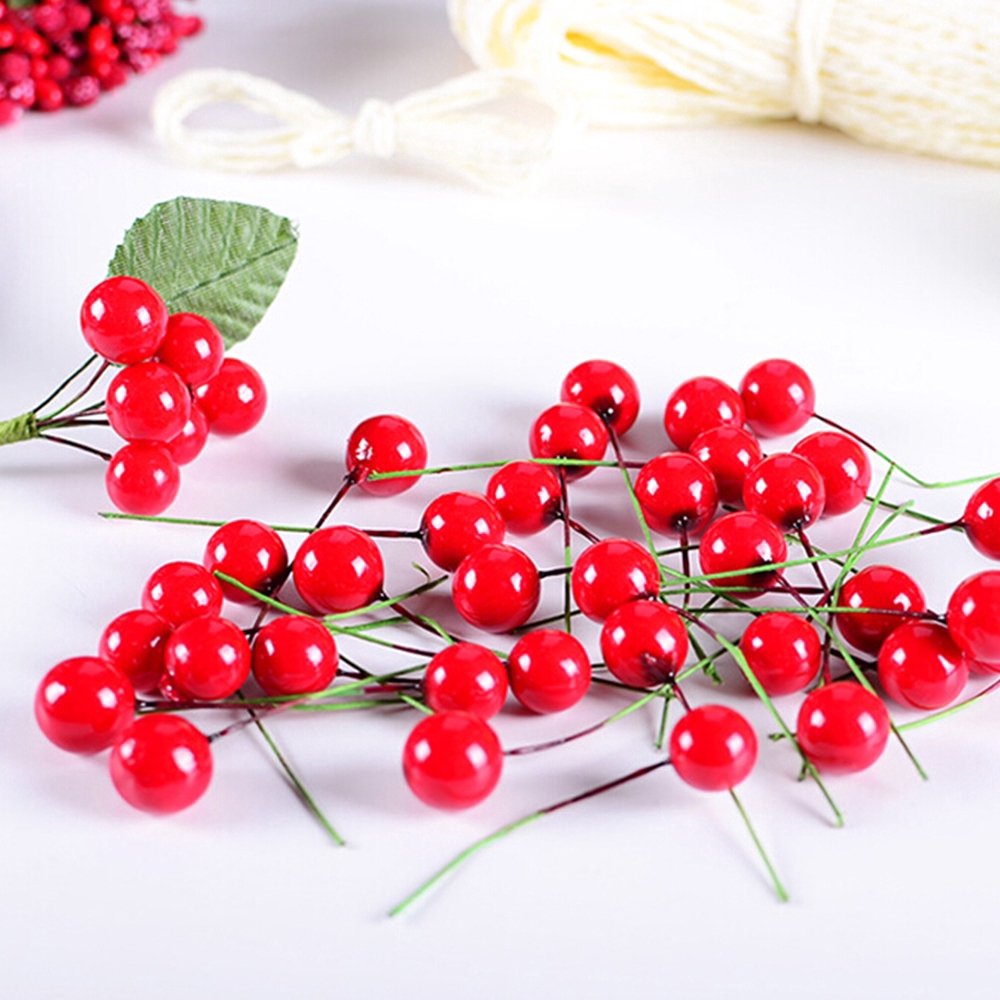 Set 100 chùm quả cherry xốp trang trí tiệc