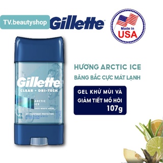_Lăn Gel khử mùi dành cho nam Gillette Clear Gel Cool Wave 107g