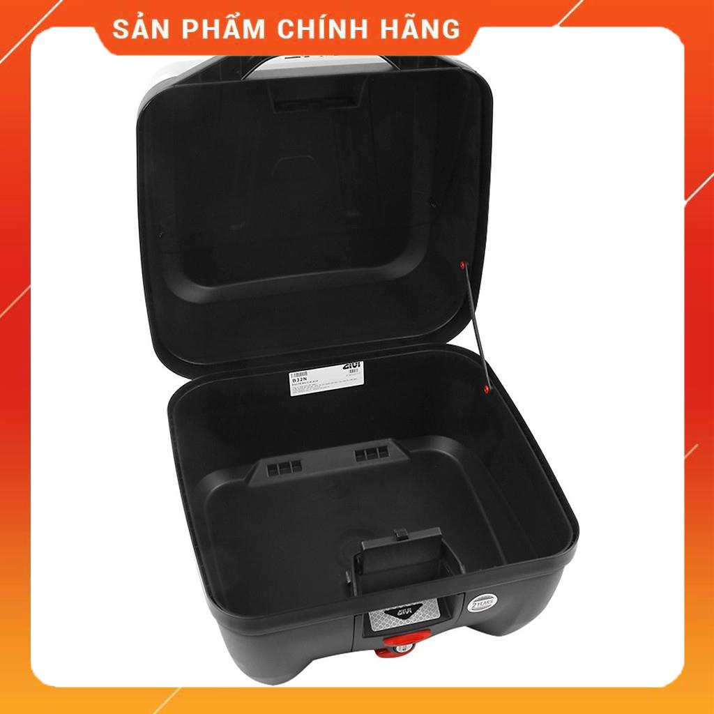 Thùng GIVI B32N BOLD Công Nghệ Monolock Gắn Sau Motor Xe Máy Tay Ga, Mô tô PKL Tặng Kèm Đế Đệm Lót Màu Đen