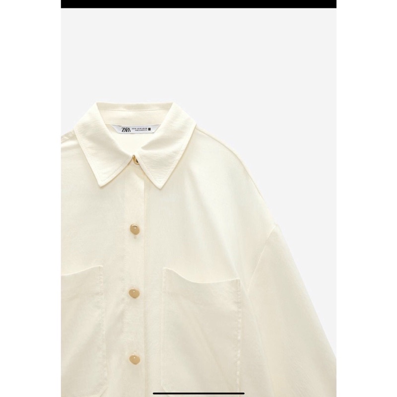 Áo sơmi ZR màu kem
