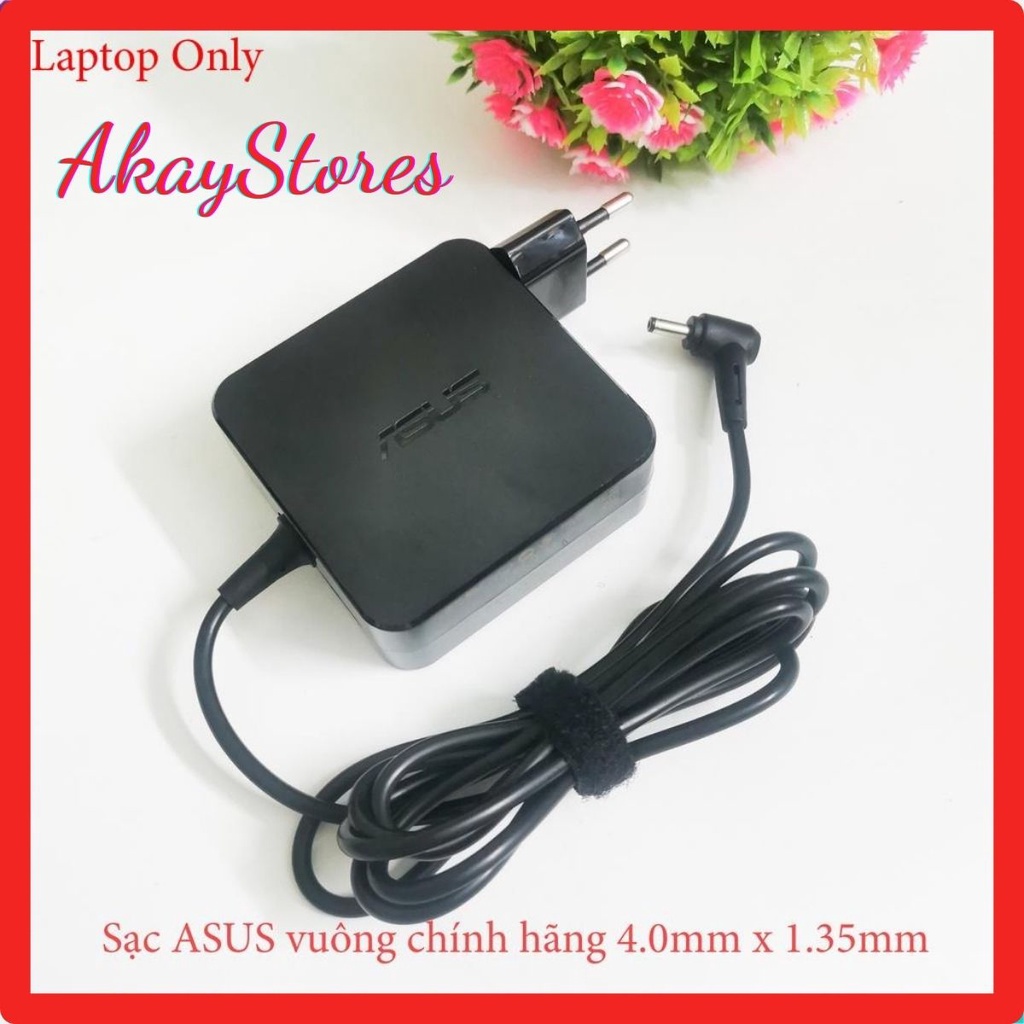 Sạc Laptop Asus Vuông zin 19V-3.42A AkayStores cao cấp chính hãng, adapter asus chân to/nhỏ (BH 12T)