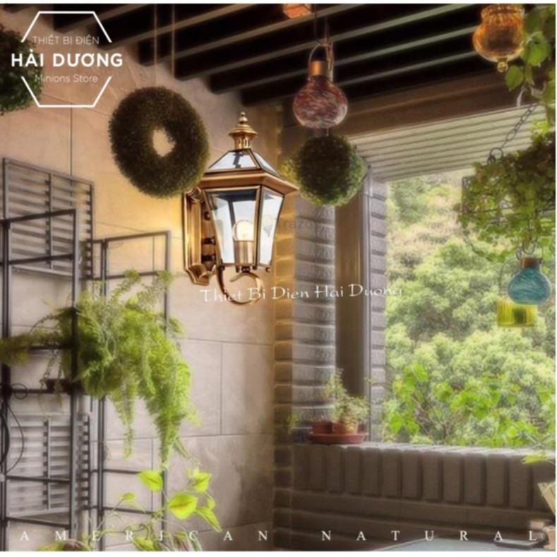 Đèn Gắn Tường Cao Cấp Đồng Nguyên Chất Trang Trí 0623S - Đã bao gồm bóng - Bảo hành 12 tháng