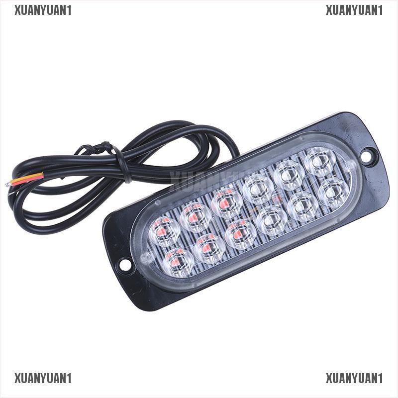 Thanh đèn LED khẩn cấp tín hiệu xanh/ đỏ 12LED cho cảnh sát/ công an