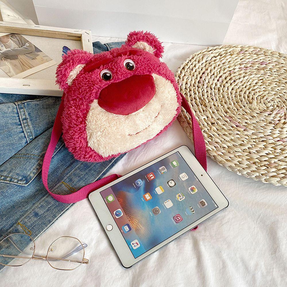 Túi Đeo Vai Bằng Vải Bông Họa Tiết Hoạt Hình Dễ Thương Cho Nữ