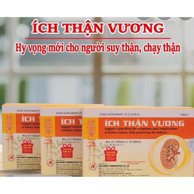 ÍCH THẬN VƯƠNG HY VỌNG MỚI CHO NGƯỜI SUY THẬN, CHẠY THẬN