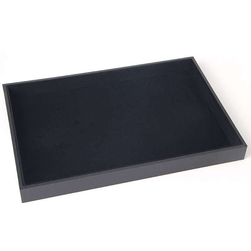 Khay Đựng Trang Sức Bằng Nhung Đen Hình Chữ Nhật Chất Lượng Cao