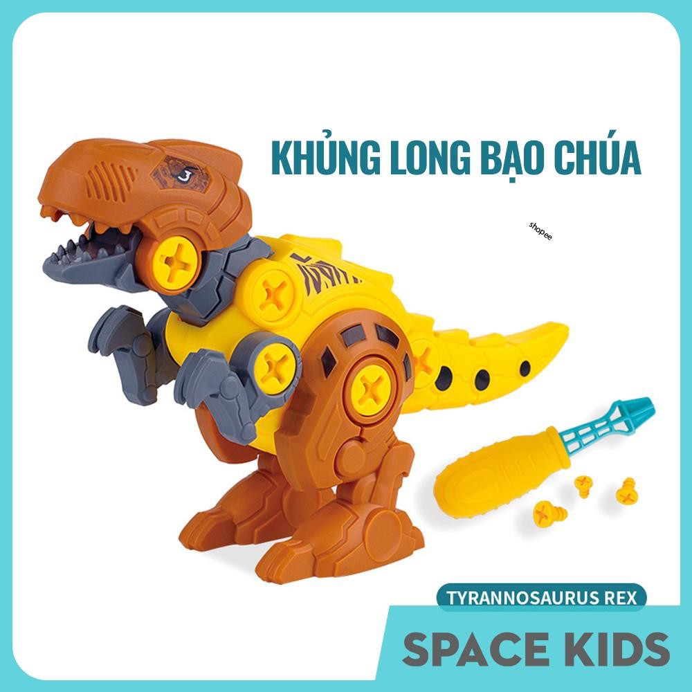 ♥ Đồ chơi trứng khủng long bạo chúa, mô hình khủng long tự lắp ghép Space Kids cho bé ♥