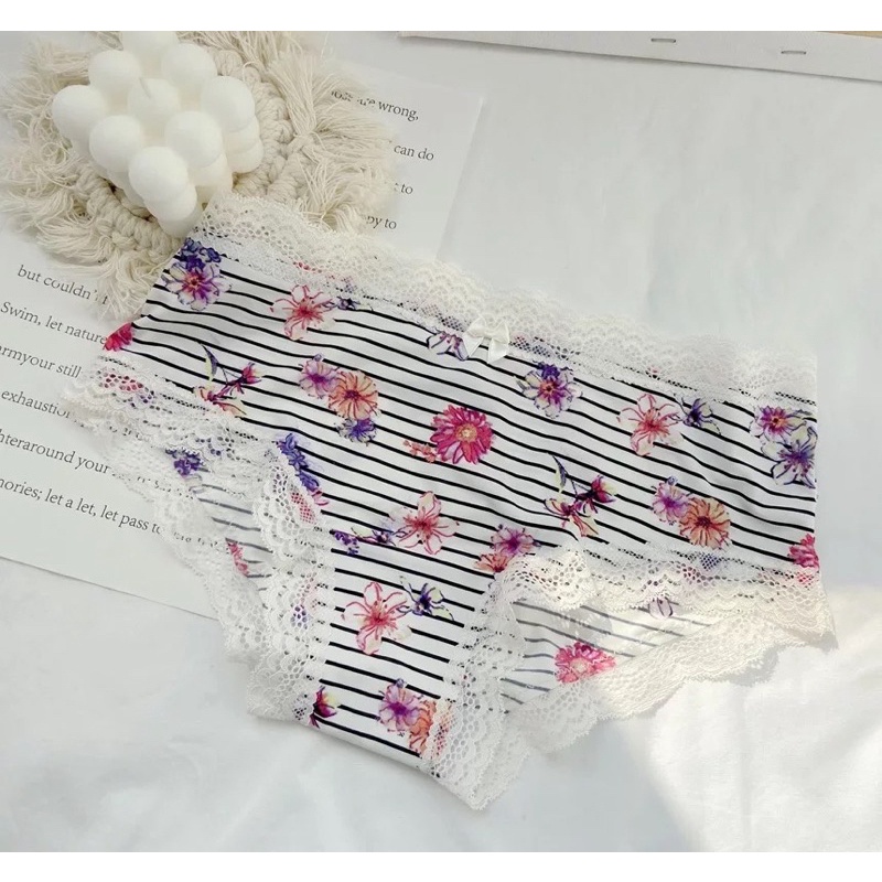 Quần lót ,quần chíp nữ lụa lạnh phối ren sexy, Quần chip nữ kháng khuẩn ( HÀNG CAO CẤP ) | BigBuy360 - bigbuy360.vn