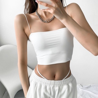 Áo hai dây trơn - áo 2s nữ basic cọng bún chất thun borip - capnhatxuhuong