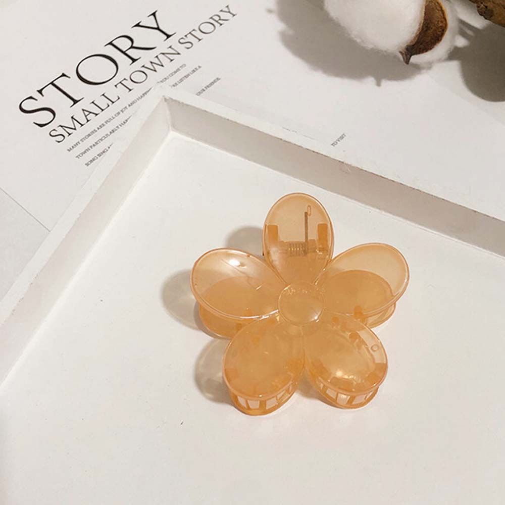 Kẹp Tóc Acrylic Màu Kẹo Hình Hoa Dễ Thương Phong Cách Hàn Quốc Cho Nữ
