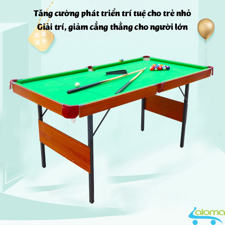 (Siêu rẻ)⚡Bàn Bi-A bằng gỗ Table Top Pool Table TTP-140 kích thước Lớn ⚡140x74x81⚡(CM)