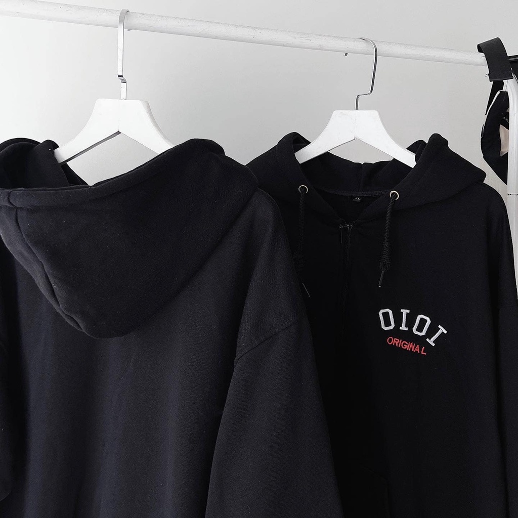 [sẵn]Áo khoác tay dài form rộng thêu chữ OIOI (ảnh thật tại shop) Tanazi Closet