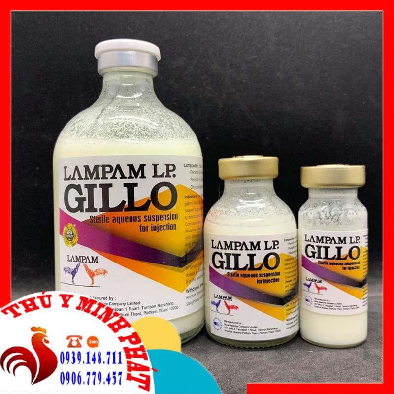 Gillo Lampam (100ml) -Tr.ị Bá Bệnh Cho Gà Đá Nhập Khẩu Thái Lan