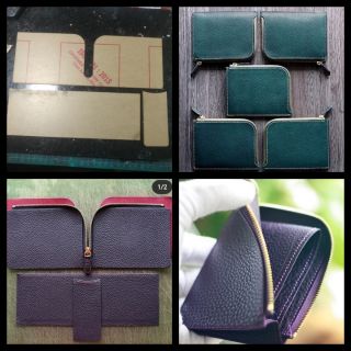 Rập làm ví khóa kéo DIY Leathercraft Tool Leather Dye