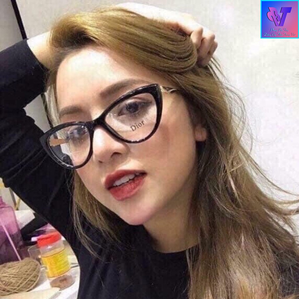 Kính Mắt Mèo Nữ Gọng Cận Viền Mảnh Dễ Thương Không Kén Mặt Chống Lóa Có Thể Thay Mắt Kính Hot Trend PB015 Kính Mát Nữ | BigBuy360 - bigbuy360.vn