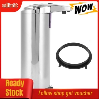 Allinit 250ML Automatic Gel Dispenser Hand Induction Touchless Bathroom Smart Auto Liquid Container Household Accessory