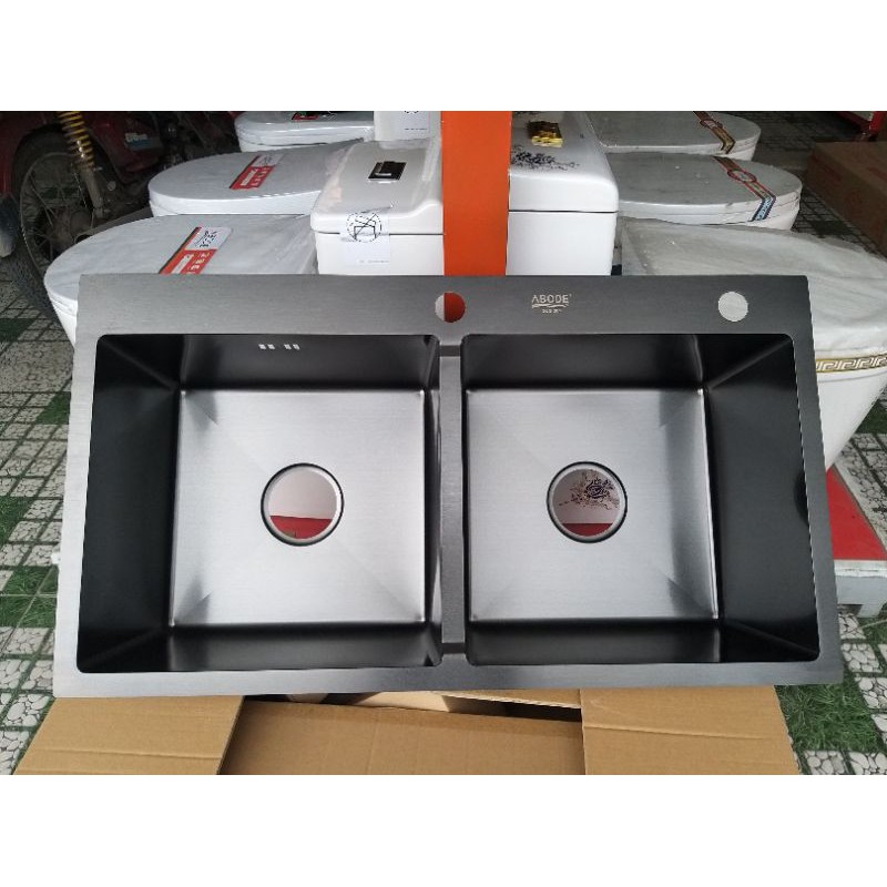 Chậu rửa chén NANO 2 hộc.