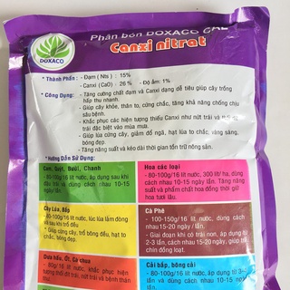 Phân bón Canxi nitrat - Ca(NO3)2 gói 1kg Cung cấp đạm và canxi cho cây trồng