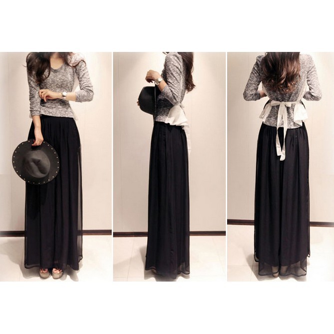 Quần dài chất Chiffon thiết kế dáng rộng che khuyết điểm | BigBuy360 - bigbuy360.vn
