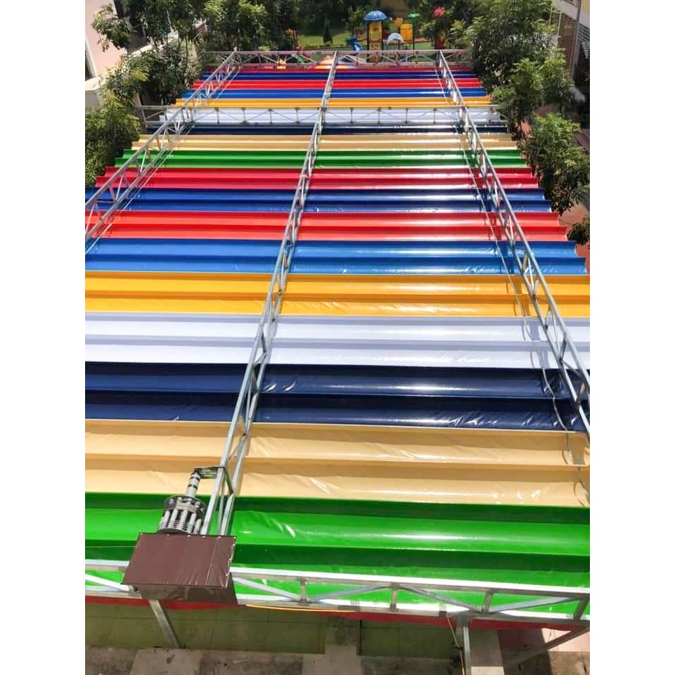 Bạt Mái Hiên - Mái Kéo, Bạt Nhựa PVC Mái Hiên Di Dộng, Bạt Che Mưa , Che Nắng Cao Cấp