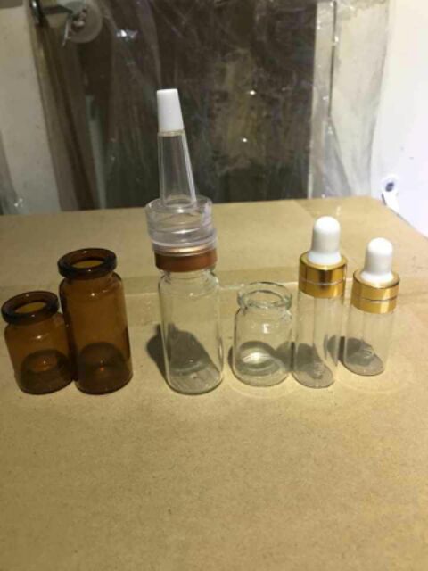 Lọ chiết kèm nắp chiết serum mỹ phẩm, nước hoa, tinh dầu