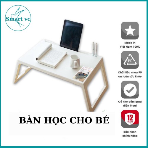 Bàn Học Gấp Gọn Cho Bé Thông Minh,Bàn học sinh Thiết kế chắc chắn-  Song Long Chính Hãng Cao Cấp Có Khe Cắm Bút Cắm Ipad