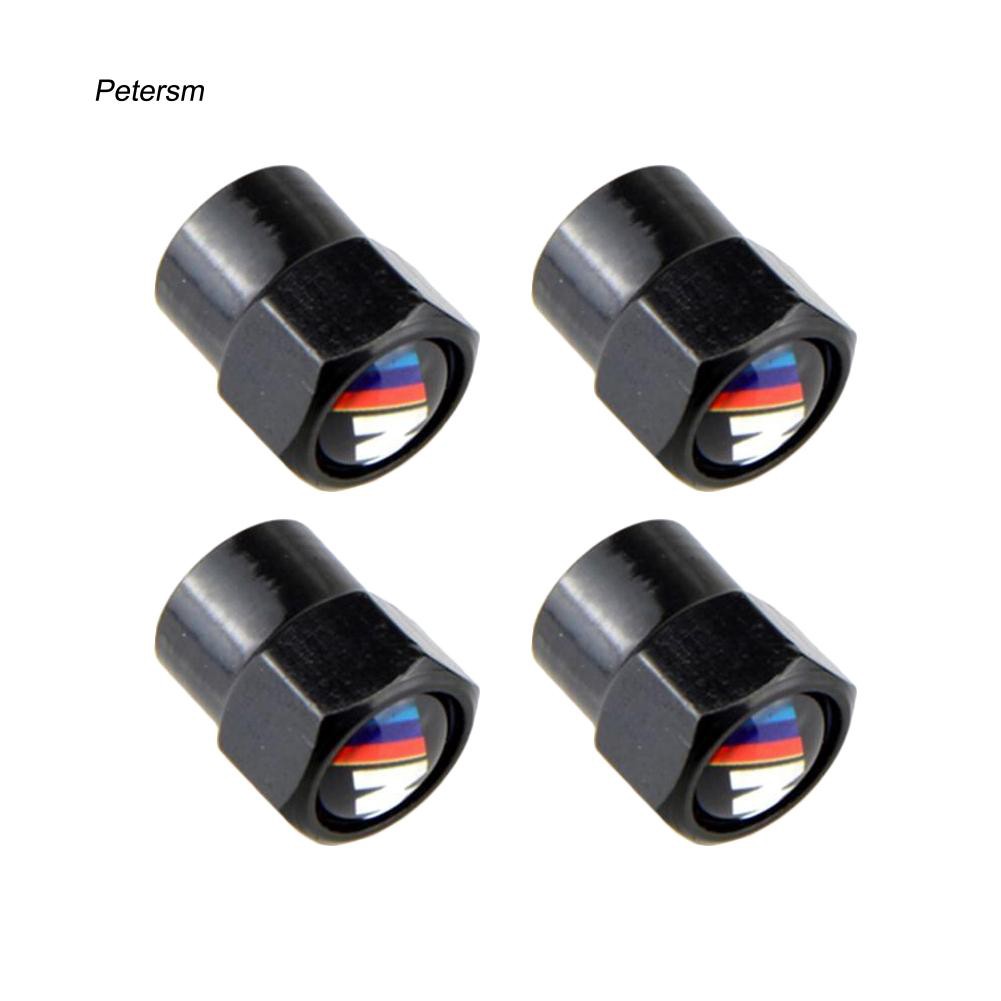 Bộ 4 cái nắp đậy van xe hơi chống bụi bằng kim loại