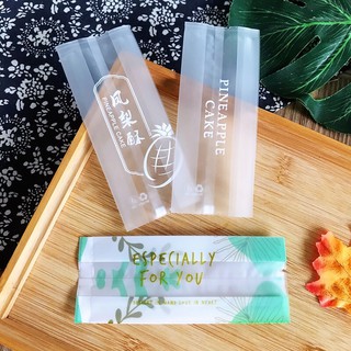 Túi bánh dứa, túi đựng bánh dứa set 100c