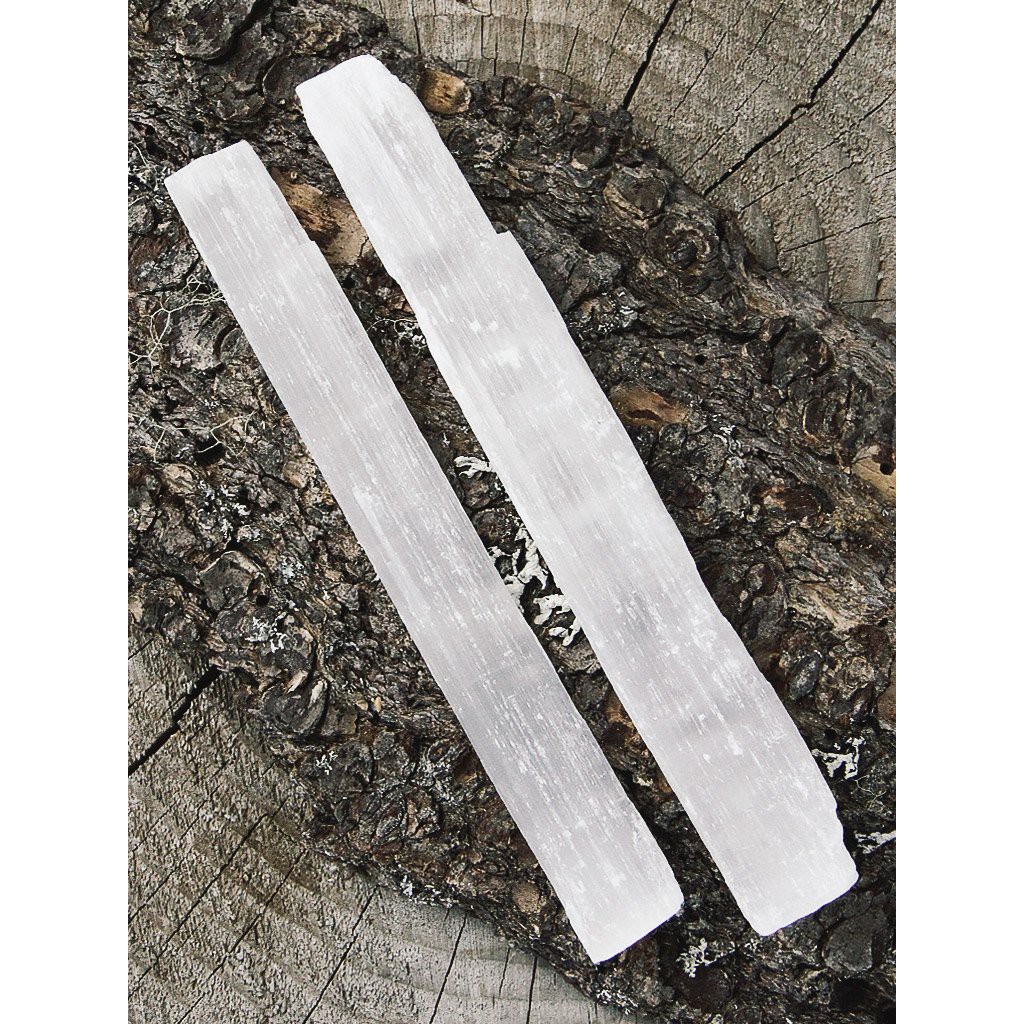 Thanh đá thanh tẩy Selenite bảo vệ , cải thiện năng lượng, không gian - THẢO MỘC XÔNG NHÀ