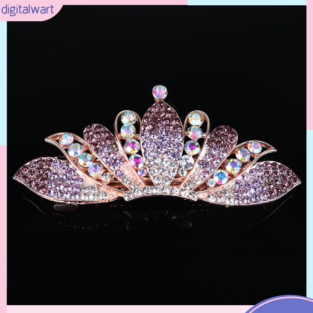 Kẹp Tóc Hình Vương Miện Đính Đá Thời Trang Cho Nữ