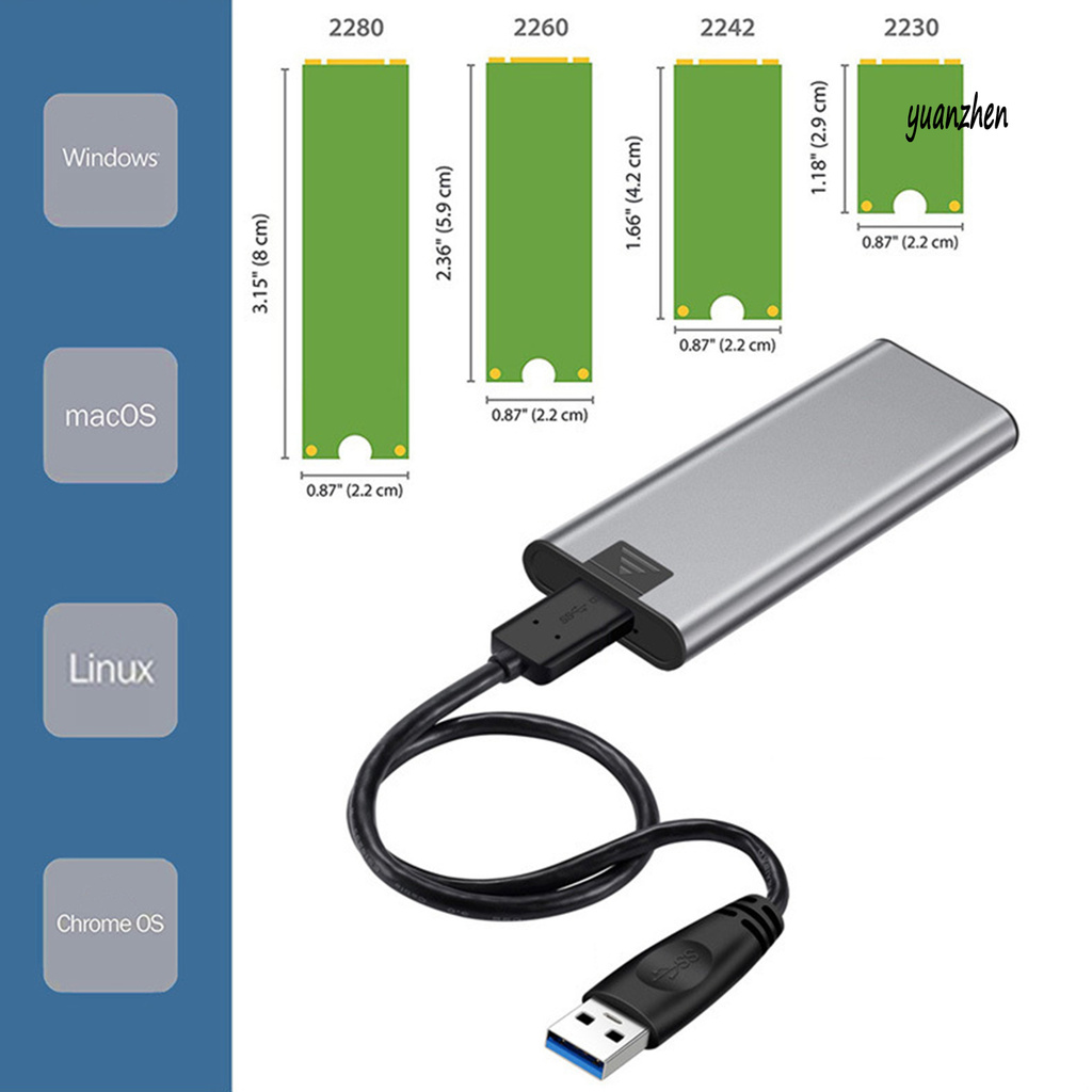 Hộp Đựng Ổ Cứng Chuyển Từ M.2 Ngff Sang Usb 3.0 Ssd | BigBuy360 - bigbuy360.vn