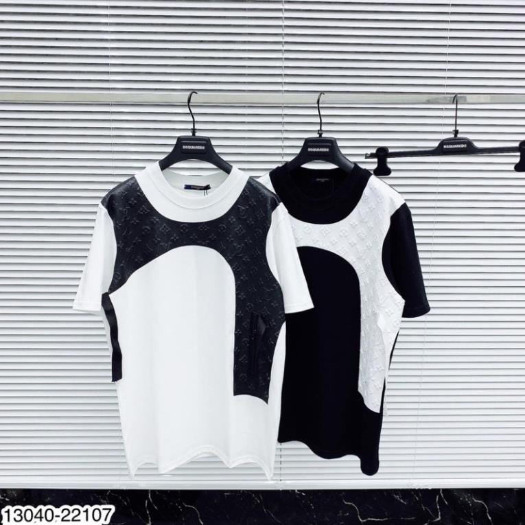 Áo Phông Nam LV Chất Cotton Phối Màu - Áo LV Nam Cao Cấp