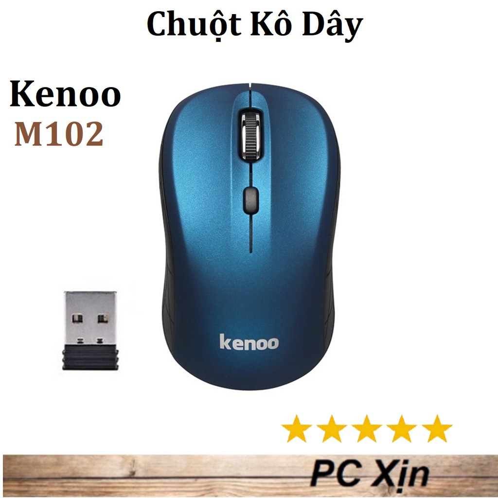 Chuột Kenoo M102 / M104 Không Dây Chính Hãng (Có công tắc) - Bảo Hành 24 Tháng