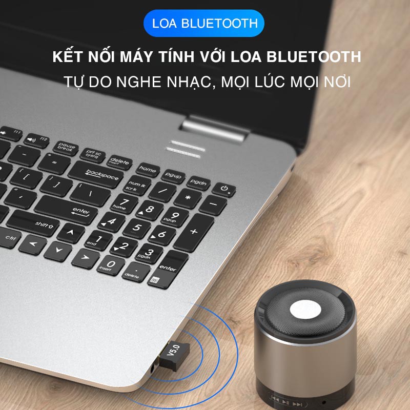 USB Bluetooth 5.0 Dongle - Giúp Máy Tính Có Kết Nối Bluetooth