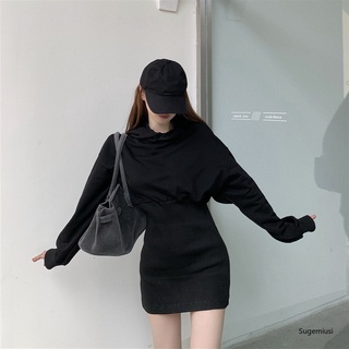 Sugemiusi set đầm thời trang thu đông xinh xắn cho nữ
