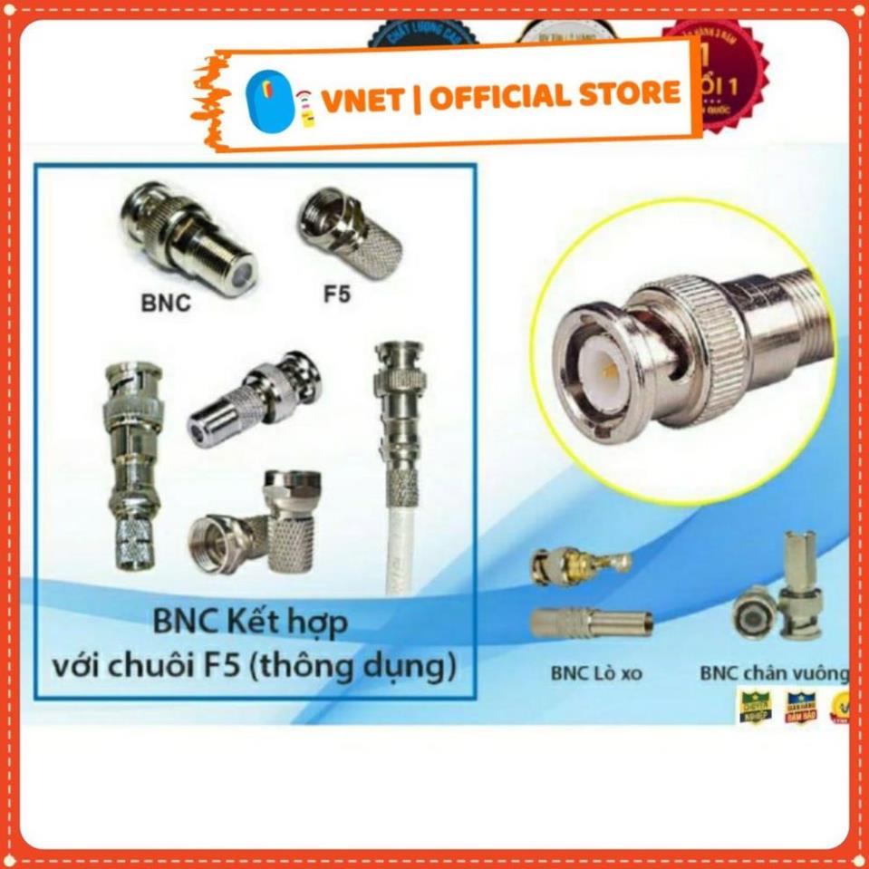 [Loại 1] Jack BNC F5 Lõi đồng chống nhiễu và chịu nhiệt tốt  - SPANA