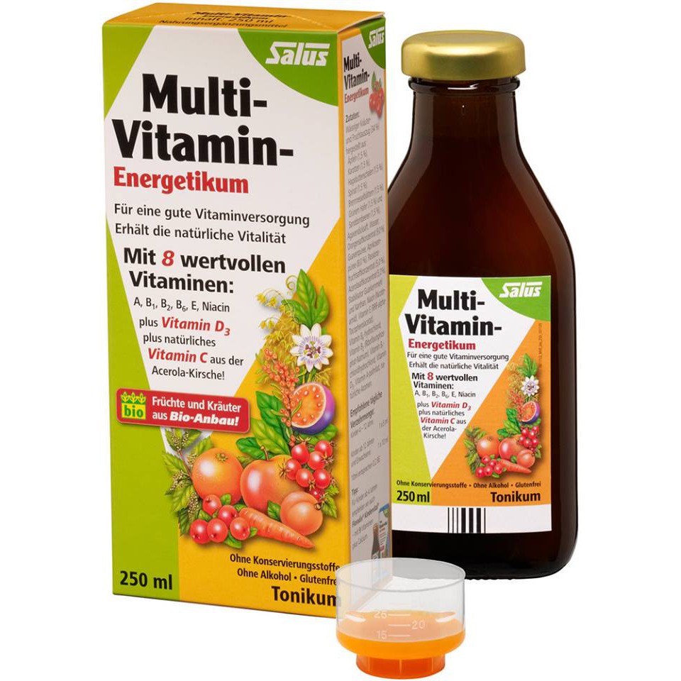 VITAMIN HỮU CƠ TỔNG HỢP SALUZ ENERGETIKUM CHO BÉ 250ML