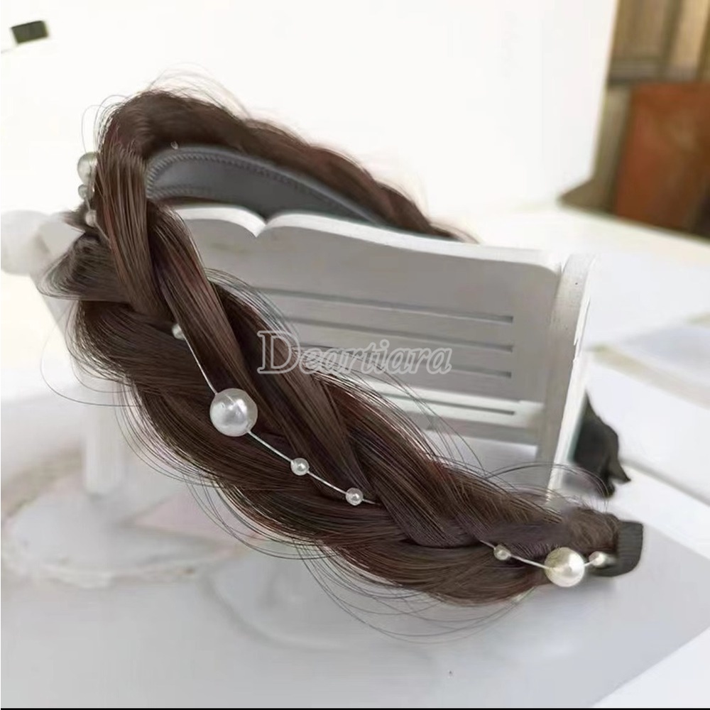 Băng Đô Nữ Đính Ngọc Trai Giả Thời Trang