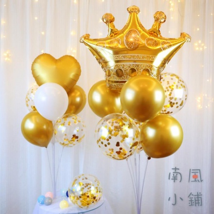 Bóng vương miện, trang trí sinh nhật, thôi nôi, decor, party size to Fubao Store