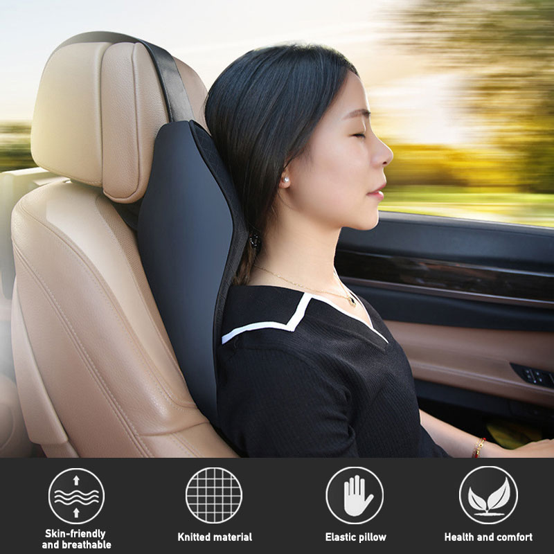 Đệm cao su non mềm tựa đầu trên xe hơi hỗ trợ cân bằng giảm mỏi cổ khi đi du lịch